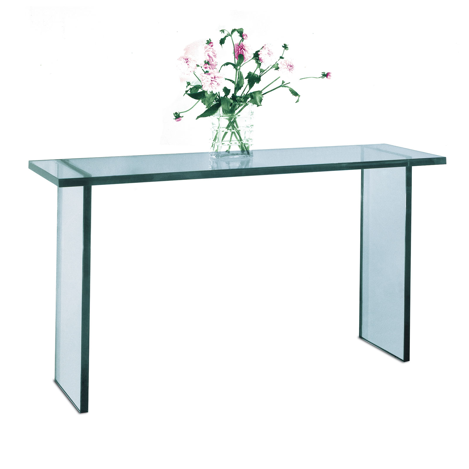Modern glass console table 31 V Jean Perzel