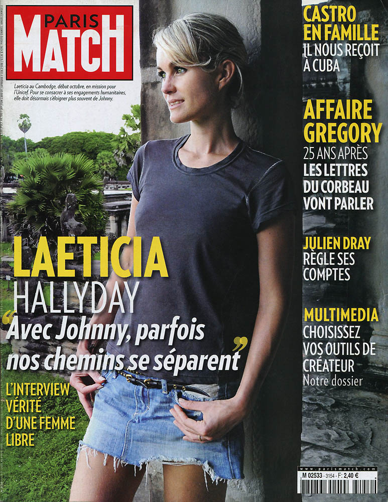 Paris Match - Novembre 2009 - Couverture