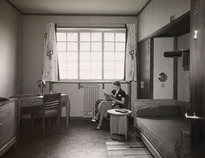 Student room, circa 1937. Heritage enhancement center (c) Cité internationale universitaire de Paris