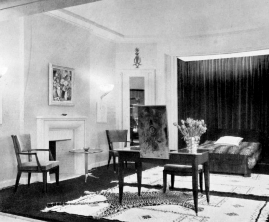 Bedroom by Lucien Rollin - Lightings by Jean Perzel - SAD 1932