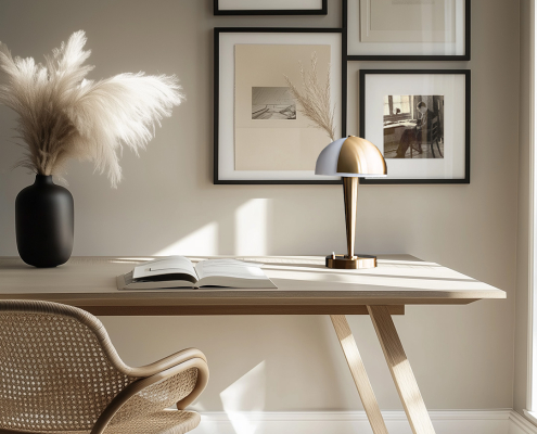 Home Office - Bureau - Lampe 509 bis Atelier Jean Perzel