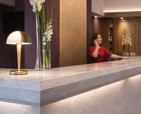 Éclairage de réception d'hôtel : la lumière qui accueille